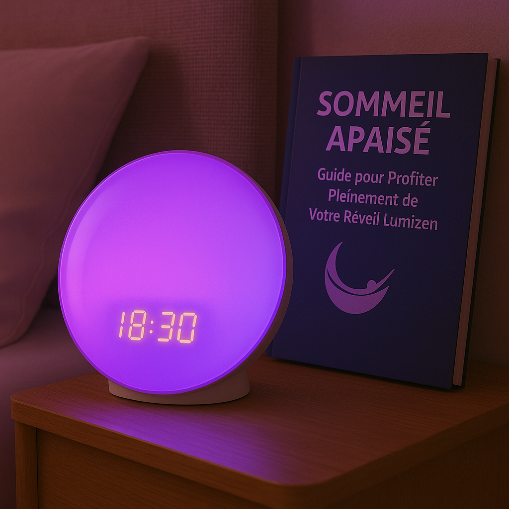Réveil lumineux blanc – Lumizen Flow