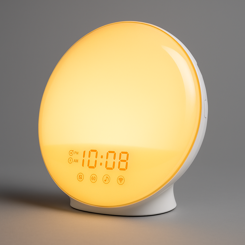 Réveil lumineux blanc – Lumizen Flow