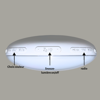 Réveil lumineux blanc – Lumizen Flow